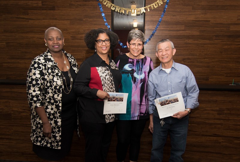 Yvonne Blake-Martin and Hoi Nguyen receive awards