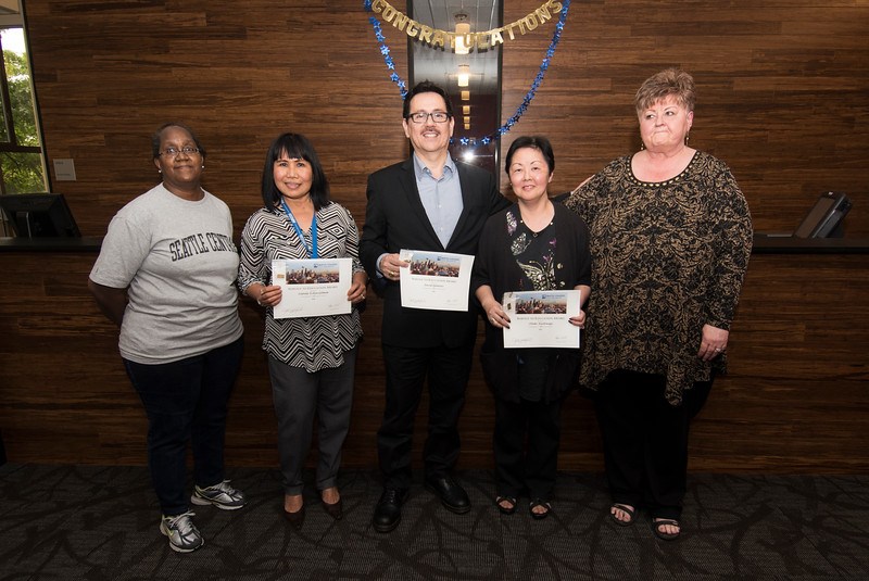 David Quintero, Pin Gilman, and Chieko Kashiwagi receive awards