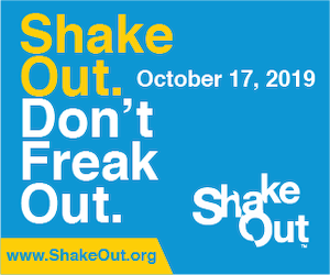 ShakeOut, don't freak out graphic