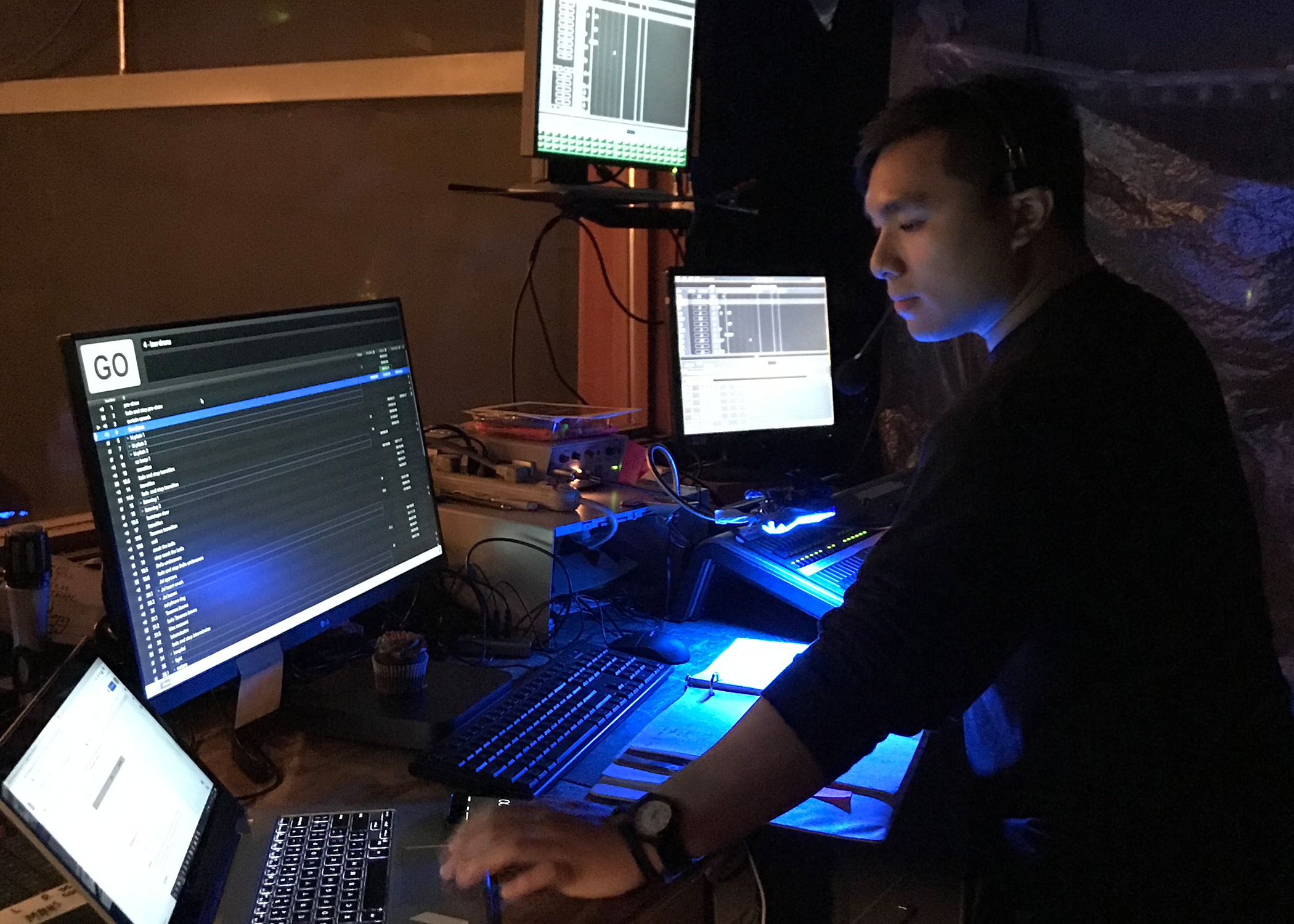 Central alum Josh Valdez sound editing